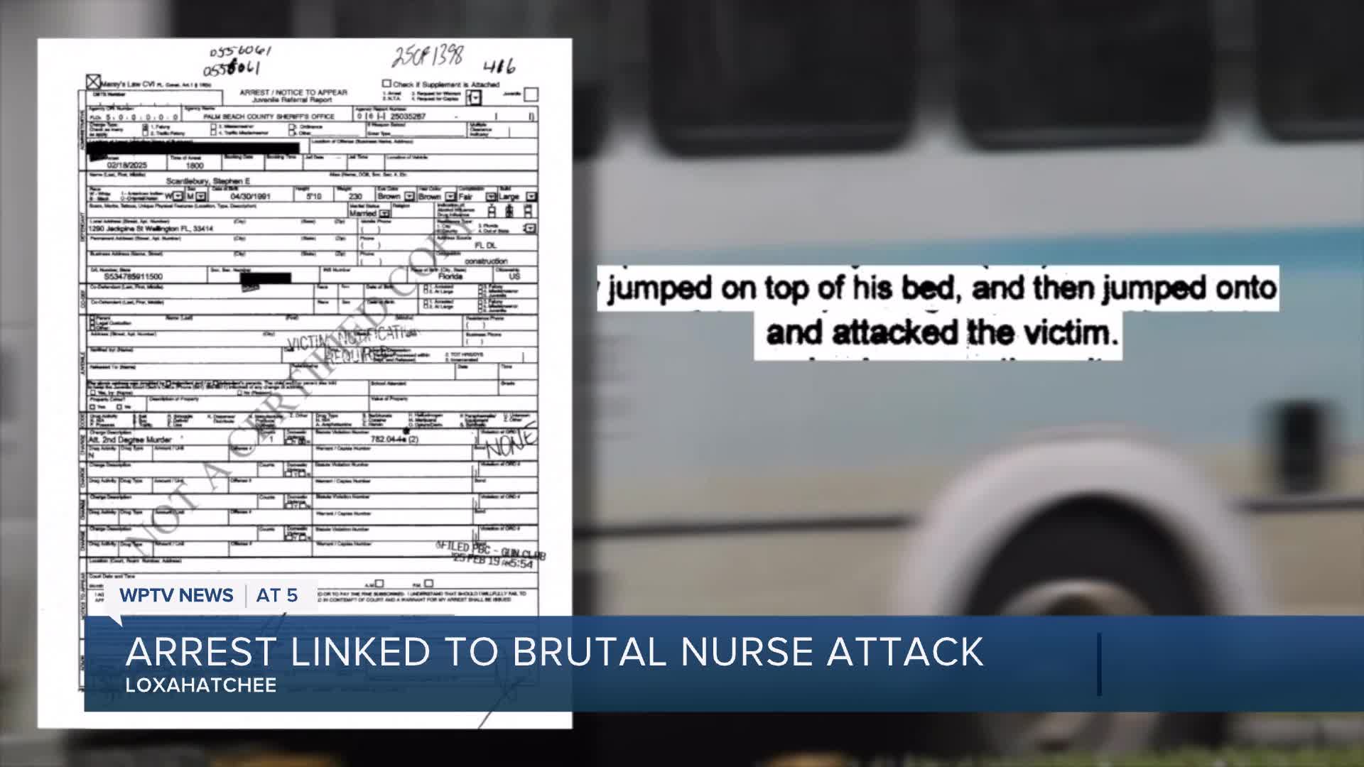 'Essentially every bone' broken in nurse's face after attack, affidavit(00)