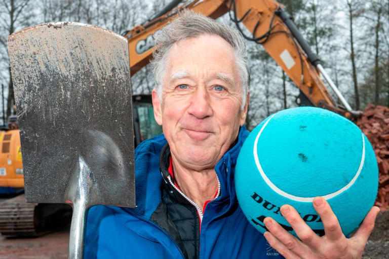 Colin Kennedy of Dumfries and Galloway tennis on site