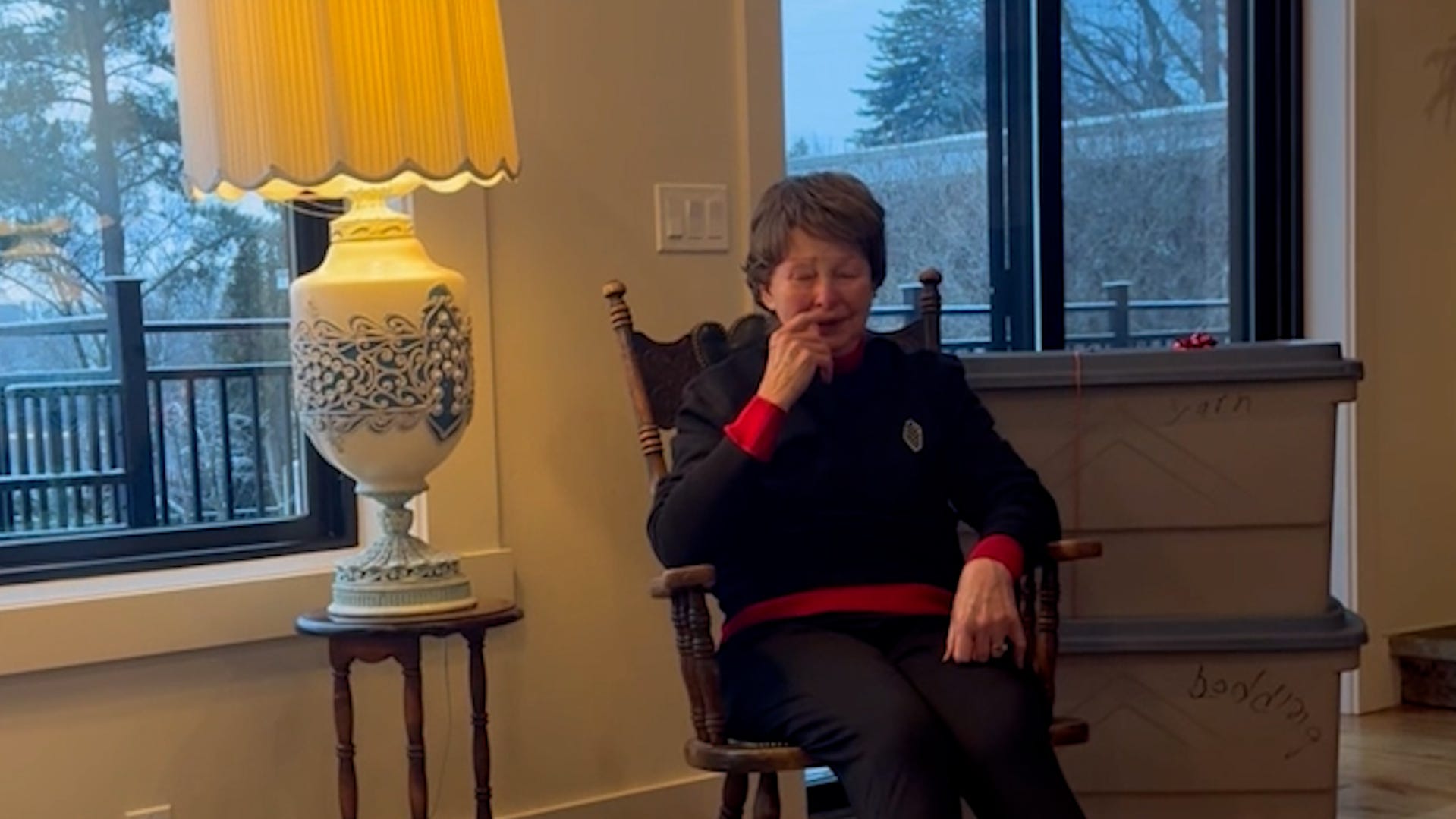 Watch grandma with emotion when grandson returns longlost