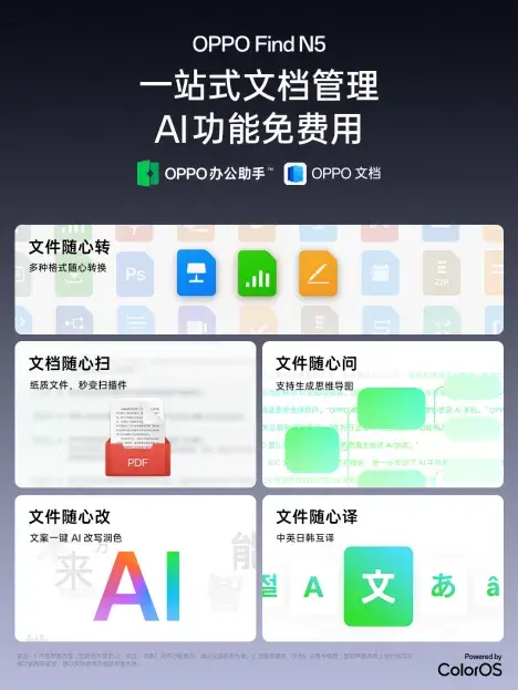 8999元起，OPPO Find N5详细体验丨远程控制苹果Mac端 钛合金铰链