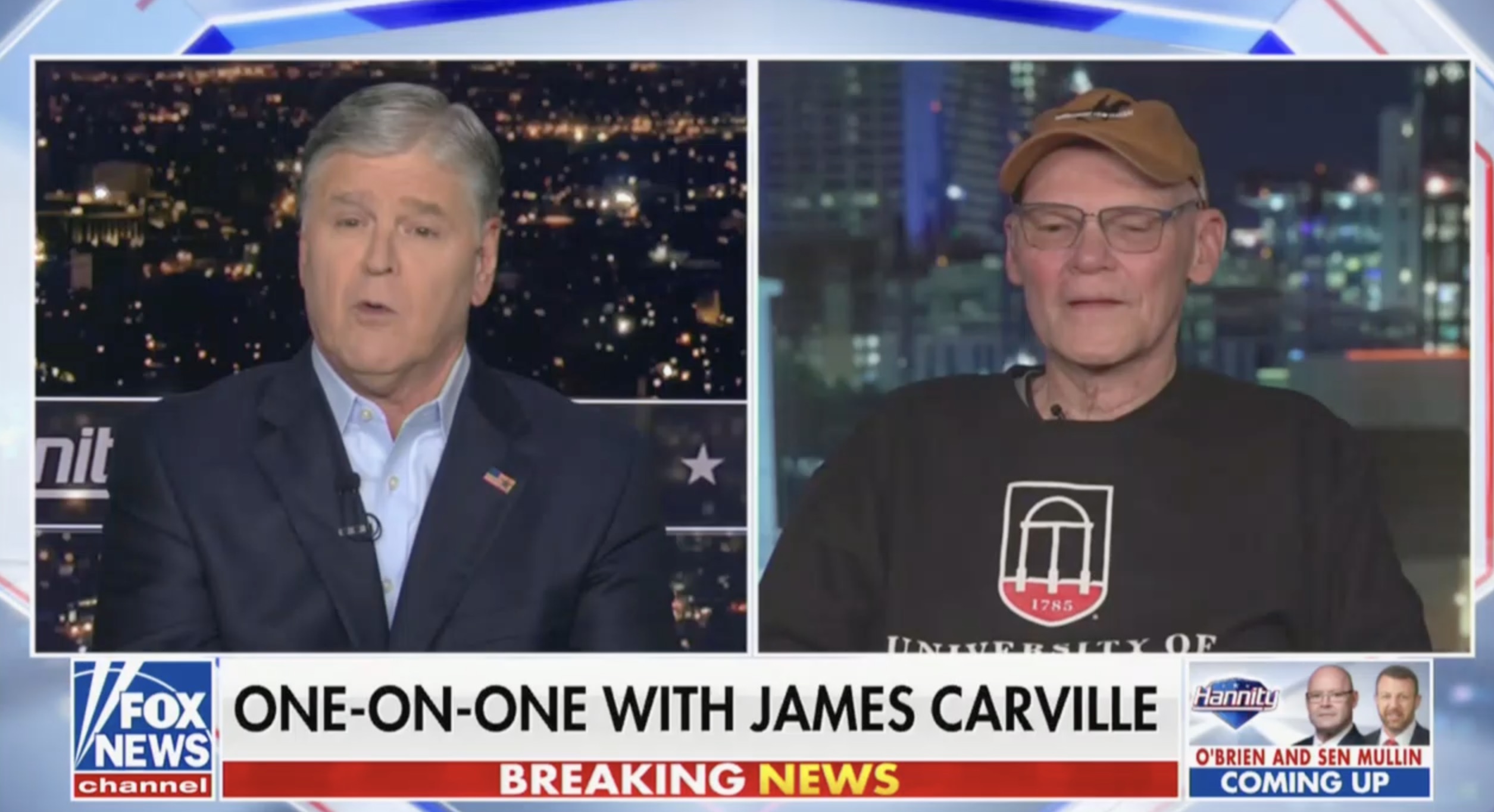 James Carville Tells Hannity That Trump ‘Is Responsible for More