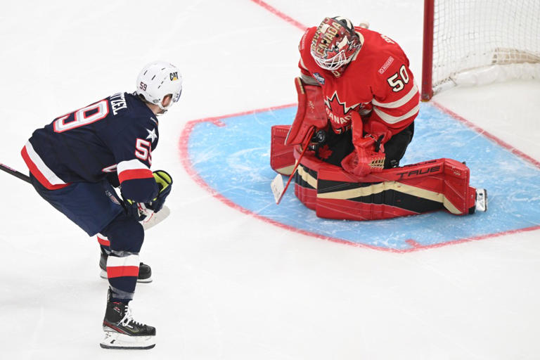 Jordan Binnington saves game for Canada to deny US in 4 Nations overtime