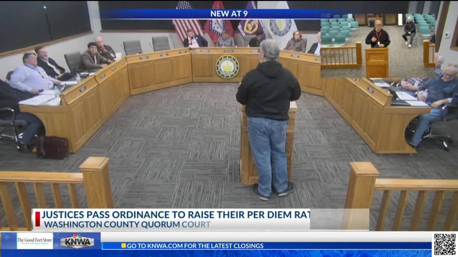Washington County Quorum Court to give raises to justices of the peace