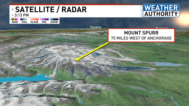Could an eruption at Alaska's Mount Spurr send ash to Maine?