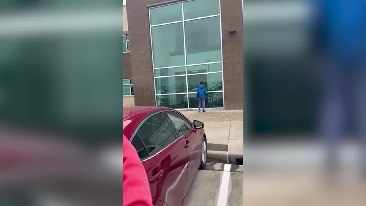 Water leak at Frisco Lone Star High School