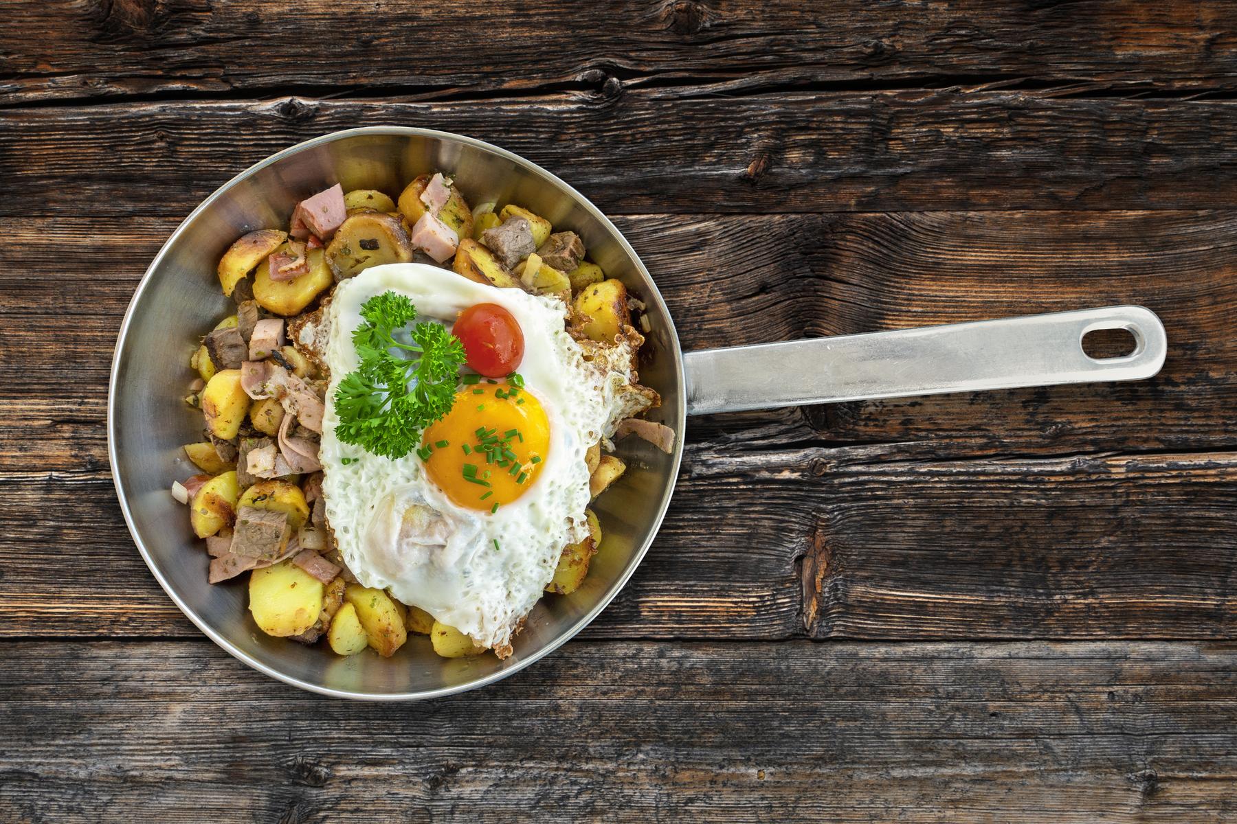 Rezept: Tiroler Gröstl mit Spiegelei