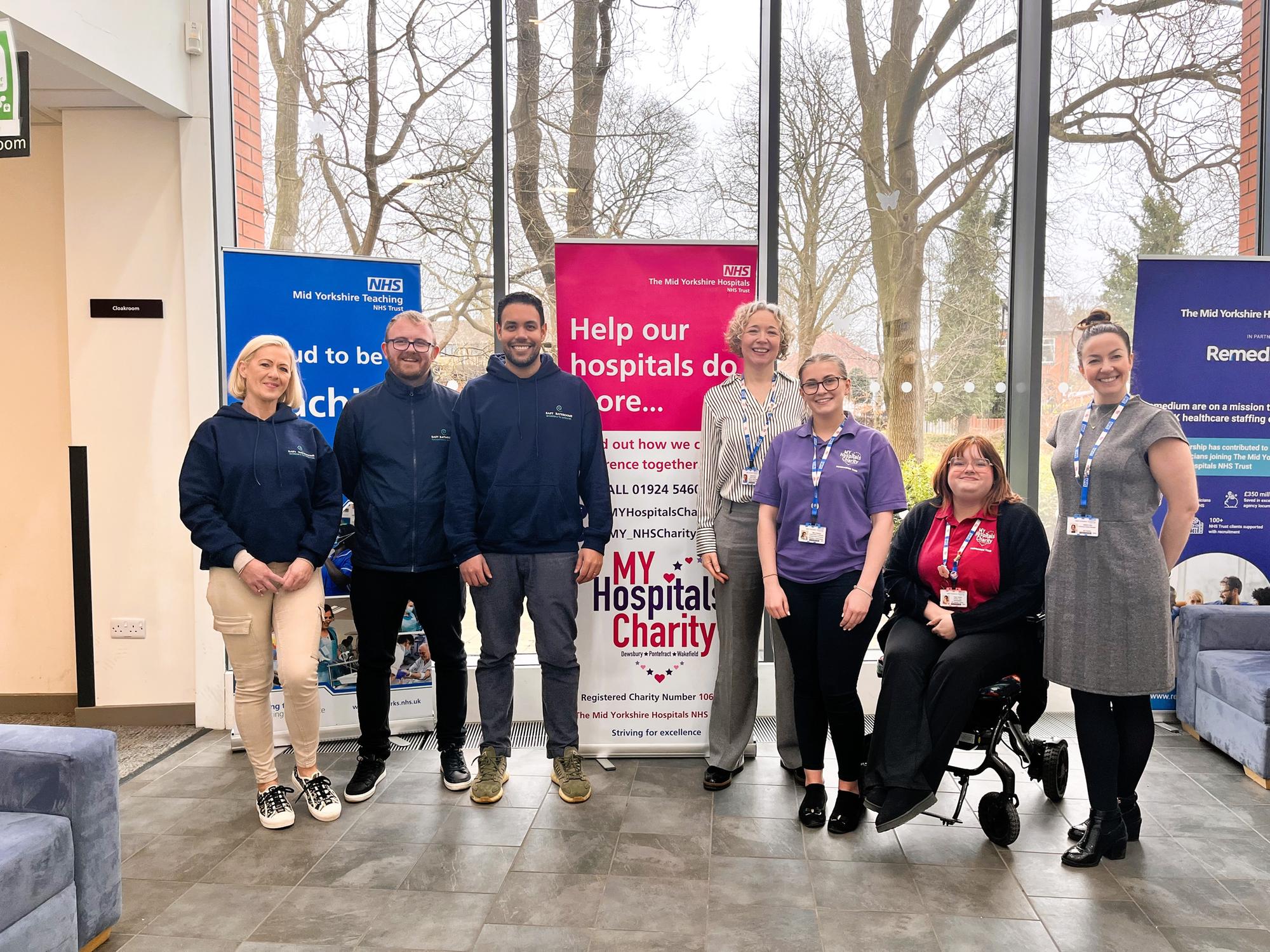 Easy Bathrooms show support for MY Hospitals Charity???s historic ???Hands ...