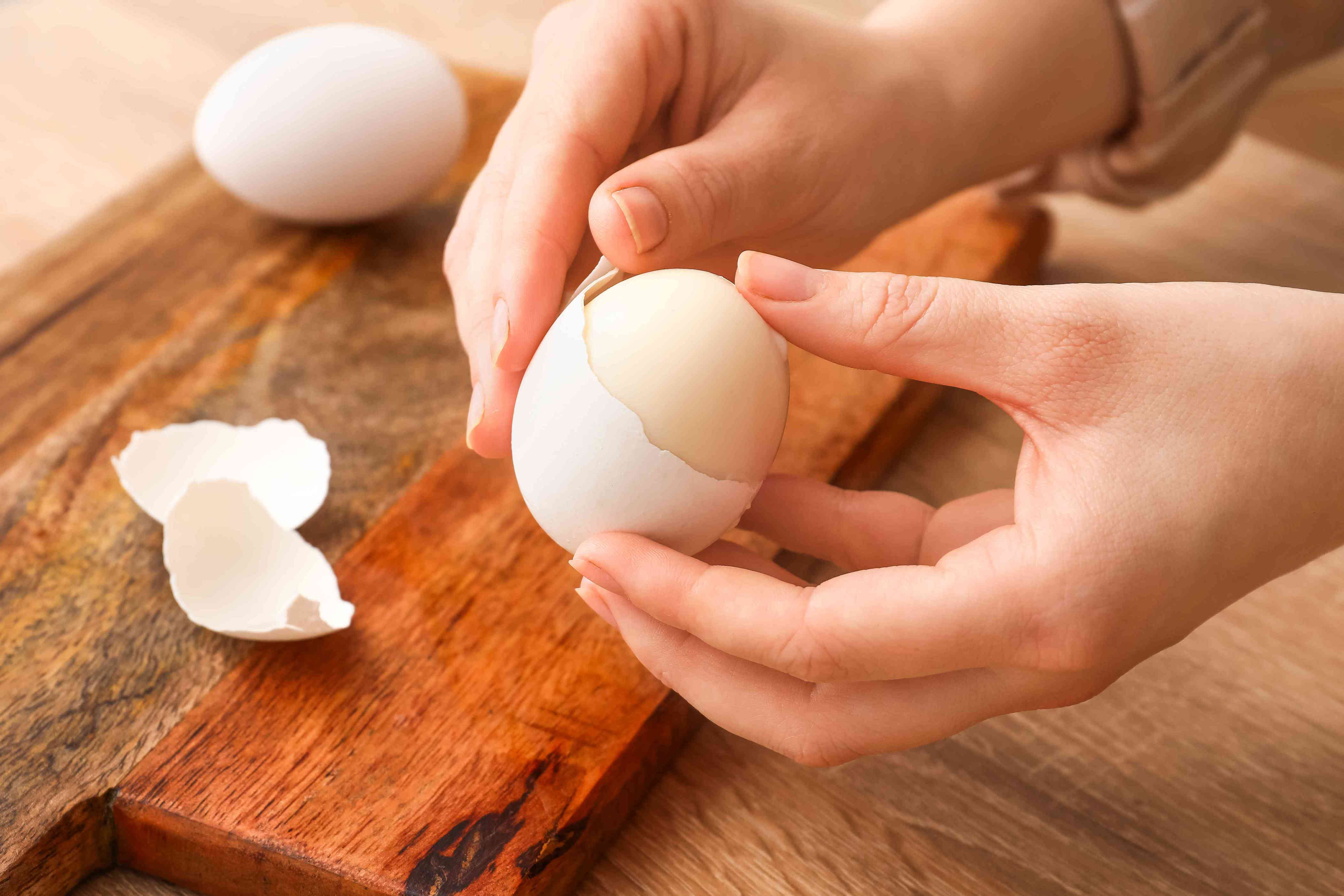 Image showcasing The Foolproof Trick for Peeling Hard-Boiled Eggs Every Time