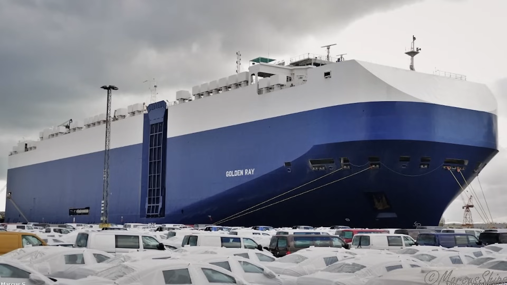 Watch a $80M Car Carrier Sink With 4,200 Brand New Cars