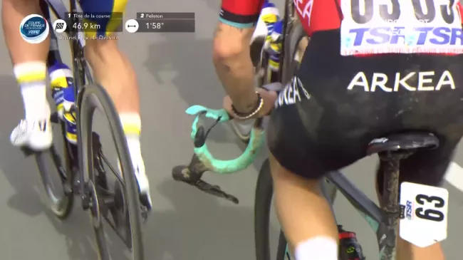 Pinarello explains cause of Filippo Ganna's broken handlebar