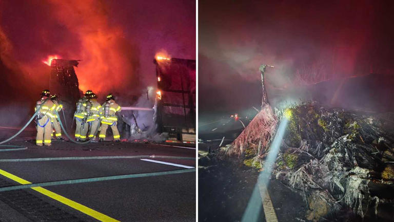 I-84 tractor-trailer fire: Quick-thinking driver helps limit damage in ...