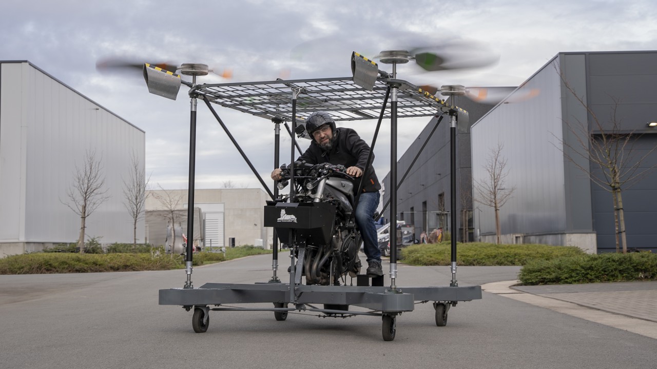 Transforming a motorcycle into a VTOL flying machine: Full build & test!
