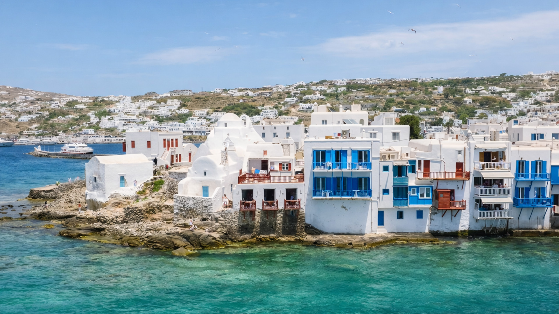 This village sits right above the sea