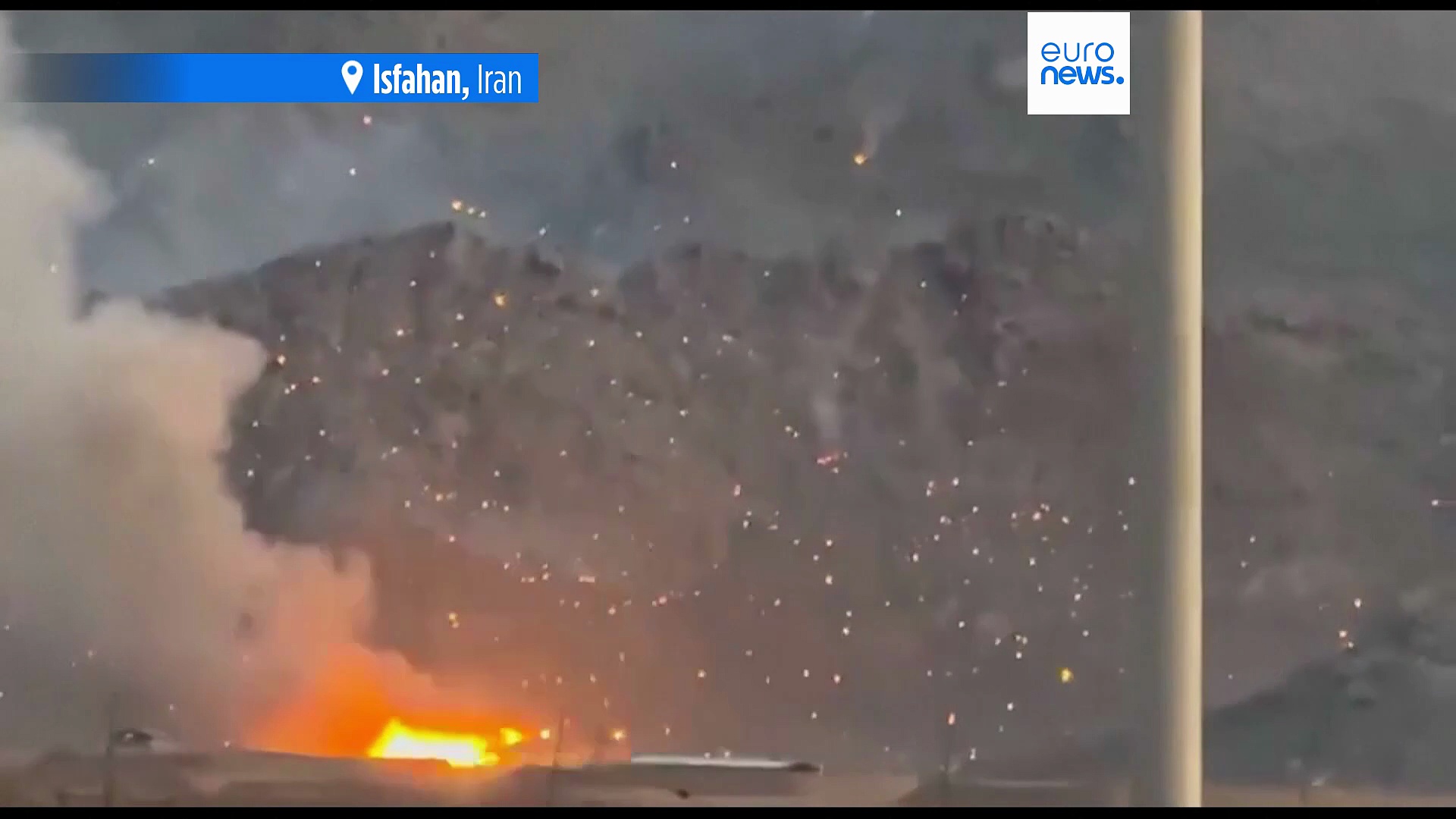 Videos show explosions after a series of strikes hits Isfahan in ...