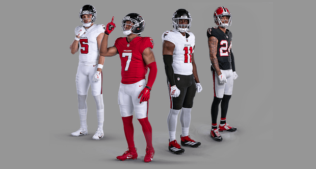 Falcons unveil new uniforms for 2026 season, bringing back red jerseys