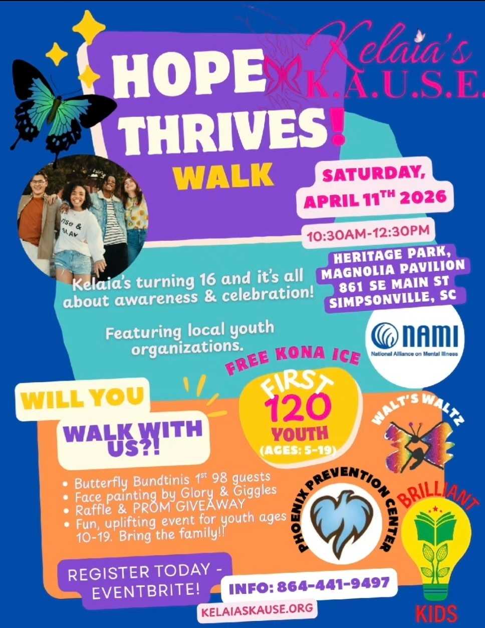 Kelaia's KAUSE to host walk at Heritage Park