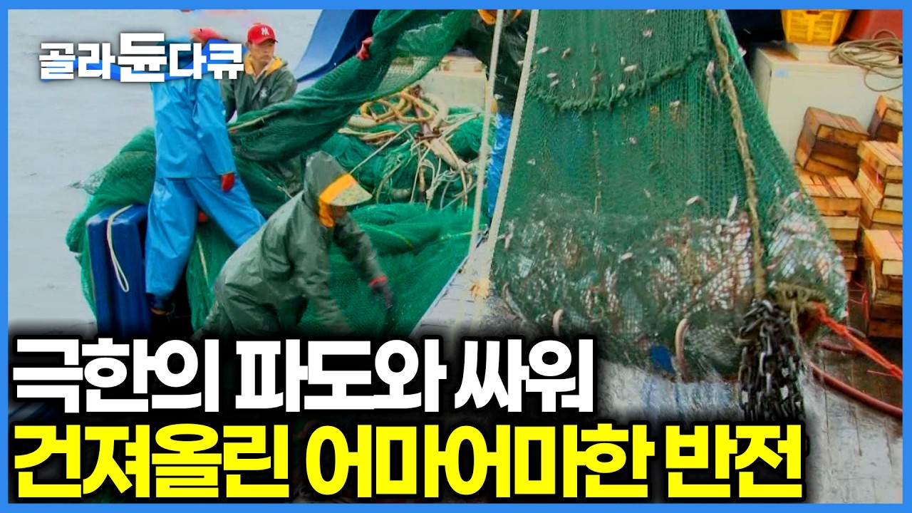 텅 빈 바다인 줄 알았는데 거친 파도와 맞서 싸우며 딱 1시간 이동했더니 경이로운 대박 반전｜만선을 위해 쏟아부은 땀방울과 ...