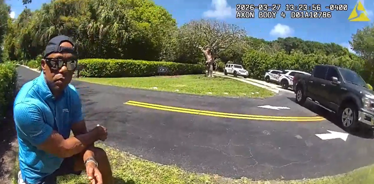 Watch: Bodycam shows Tiger Woods' DUI arrest after Florida rollover crash