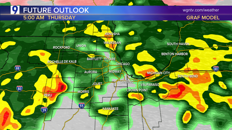 Severe weather timeline: Tracking Thursday storm chances