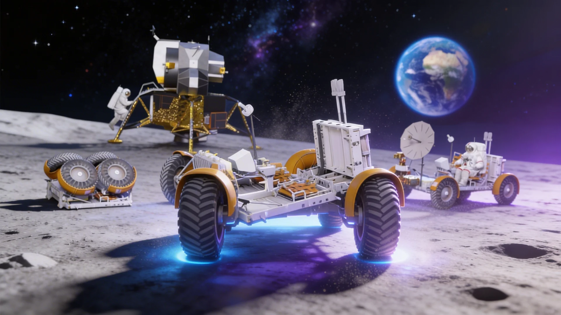 How did the Lunar Roving Vehicle work? (NASA)