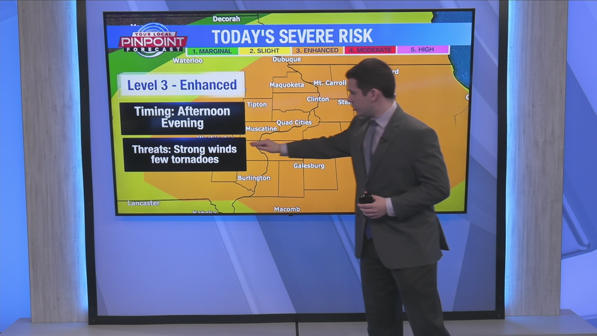 Enhanced risk of severe weather
