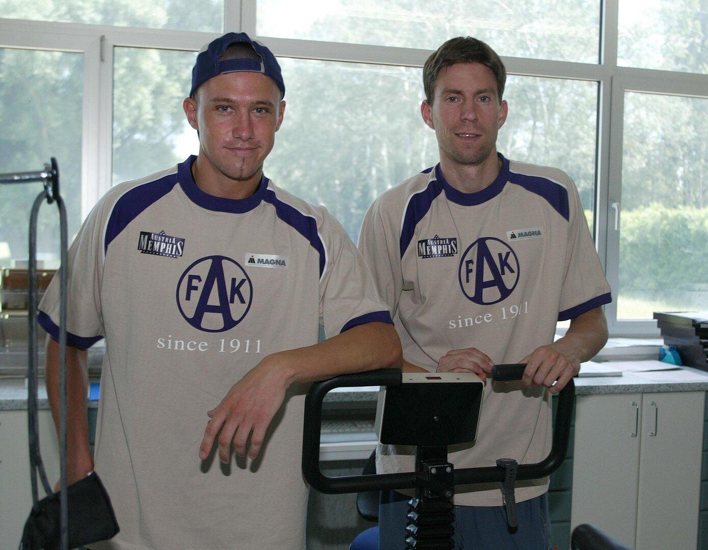Petter Rudy (rechts) war 2003/2004 bei der Austria.