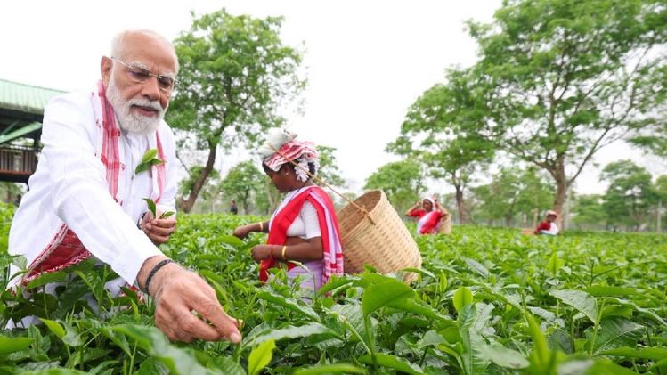 The inside story of PM Modi's tea-garden visit in Assam
