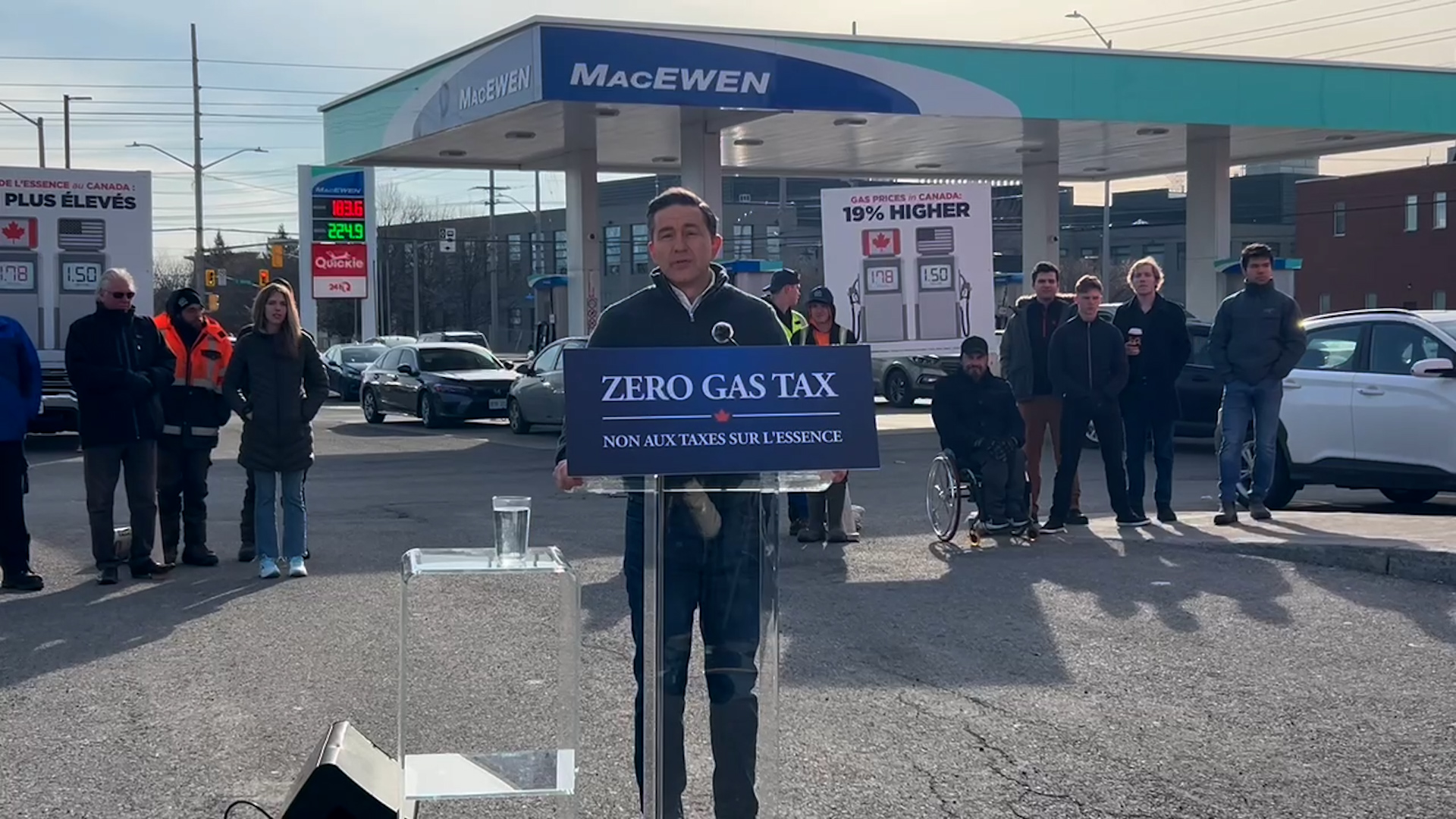 Conservatives call for lower gas tax and cuts to 'wasteful spending' to ...