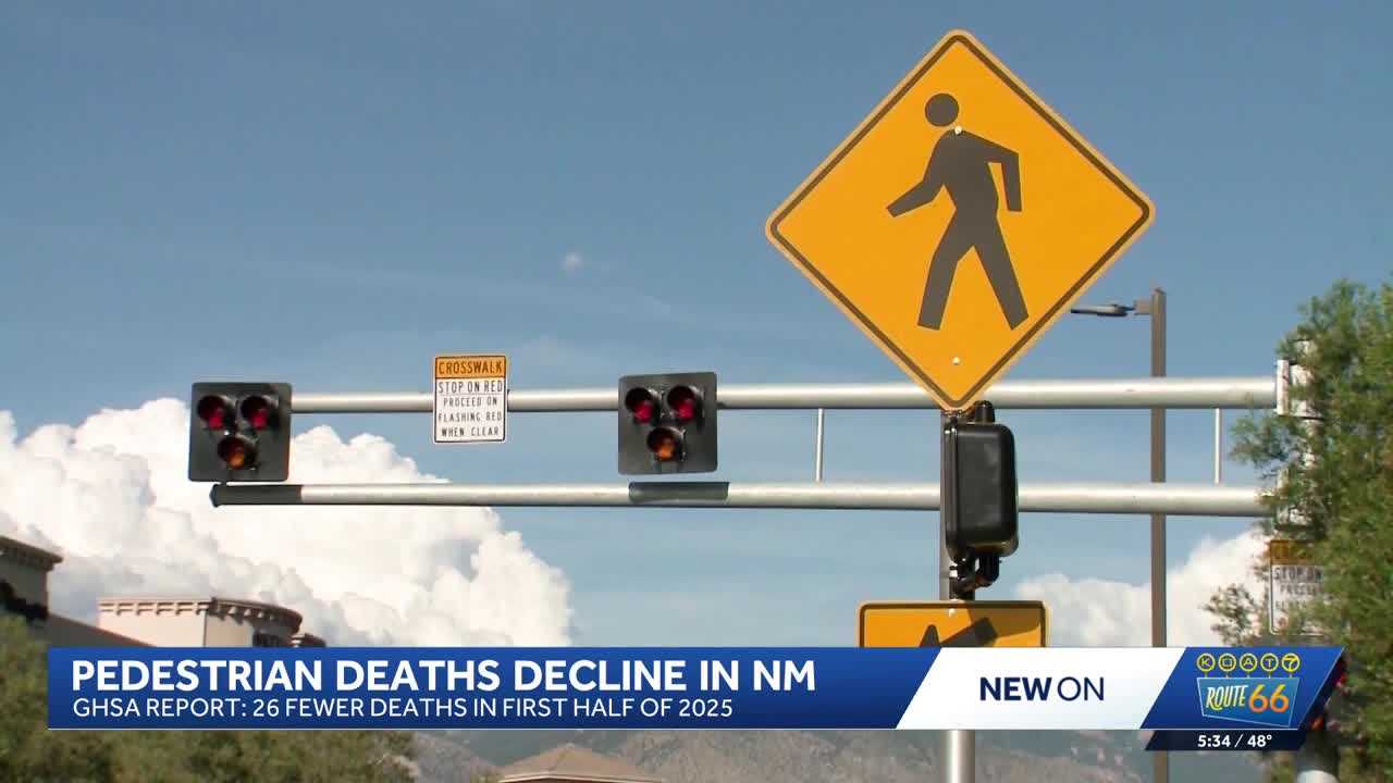 New Mexico pedestrian deaths drop sharply in 2025 report