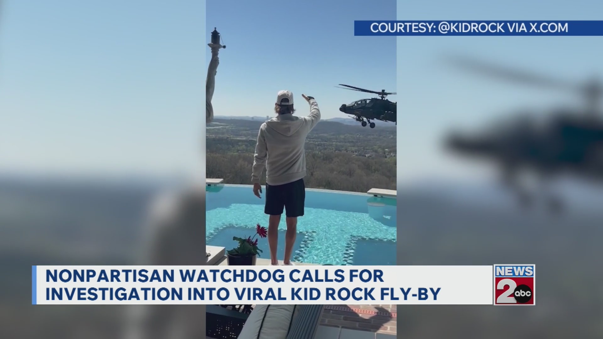 Calls for investigation into Kid Rock's fly by