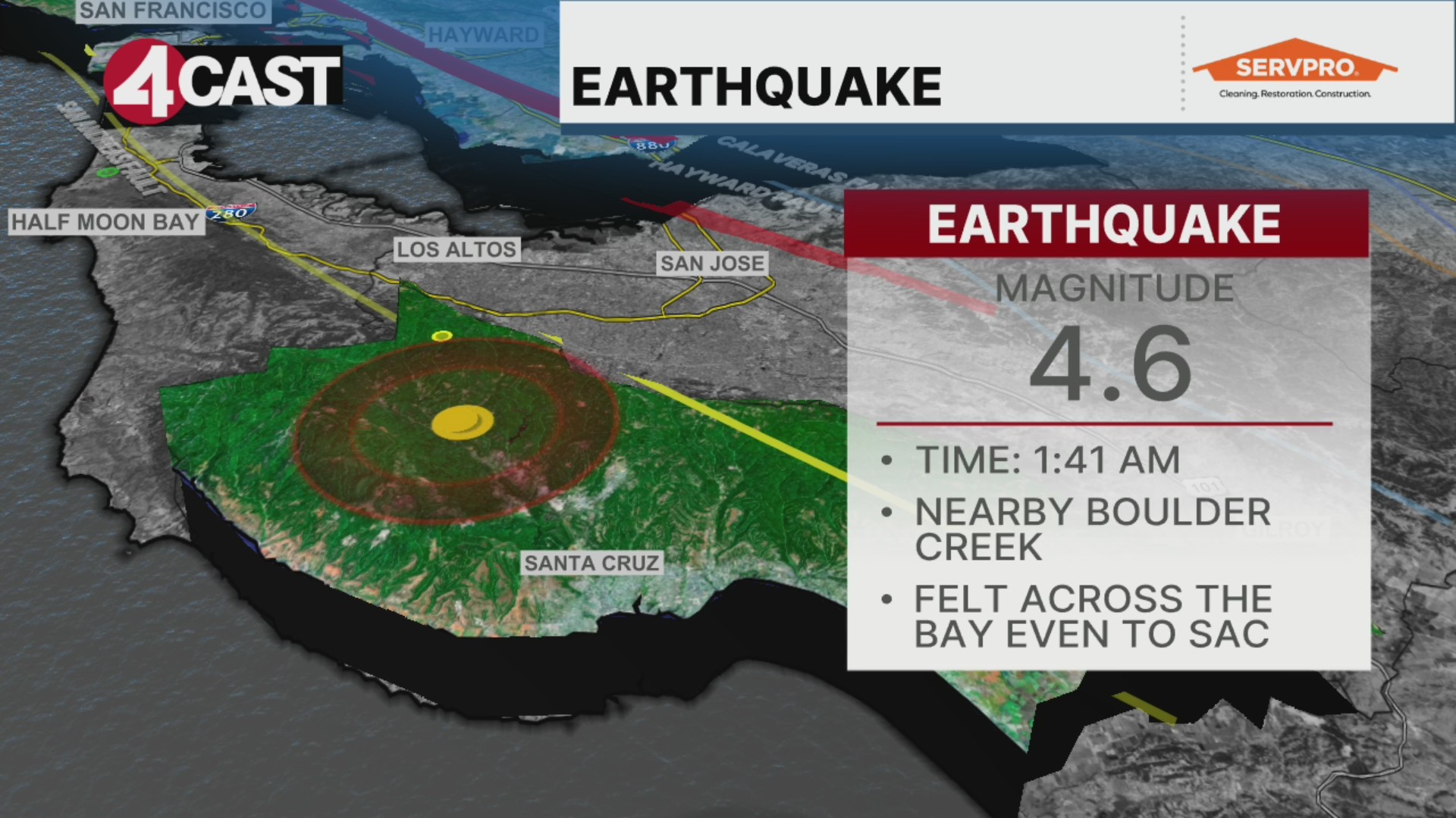 Early Thursday earthquake triggers ShakeAlerts across Bay Area