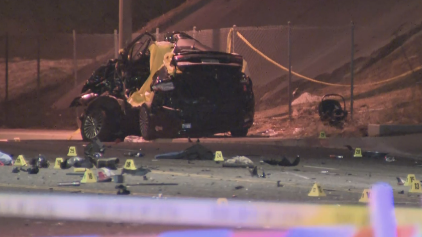 Pregnant woman, father dead after police pursuit in Pomona ends in crash