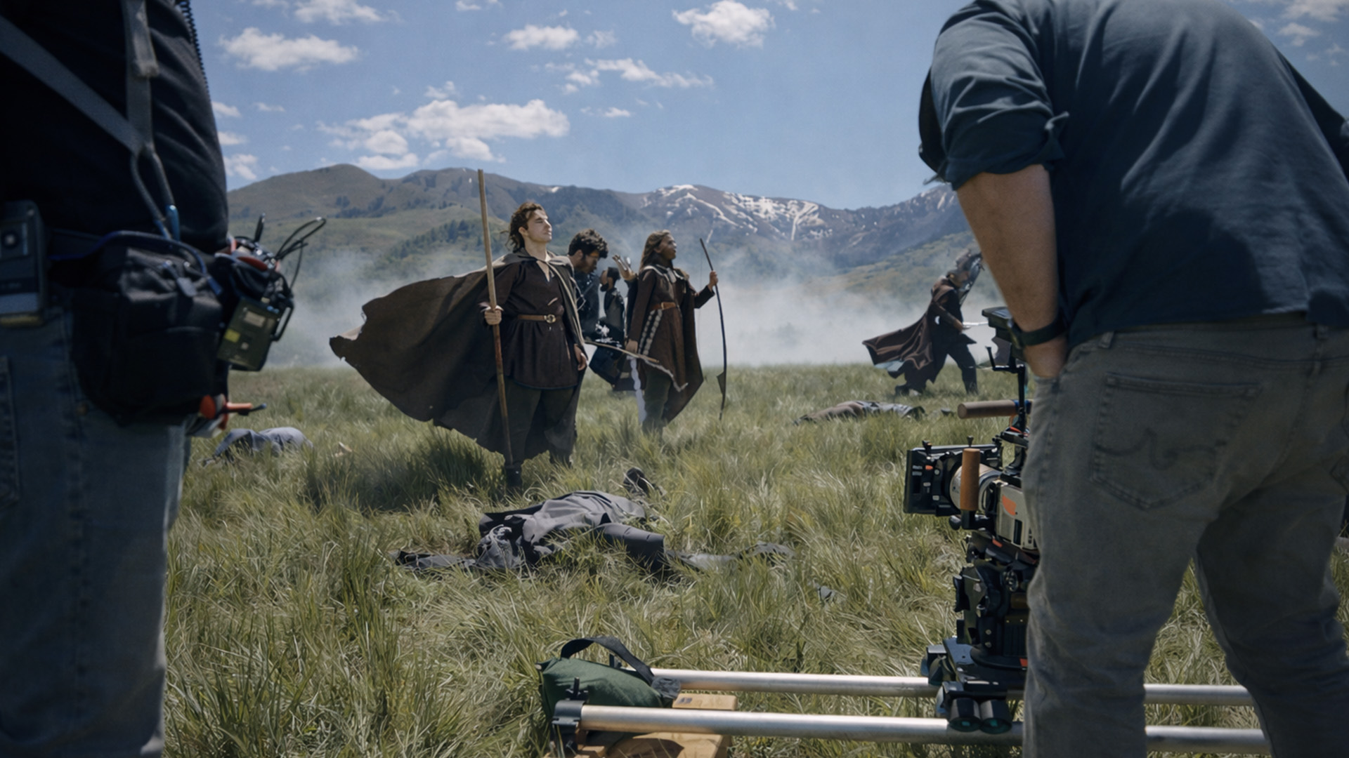 Fantasy battle scene caught on camera
