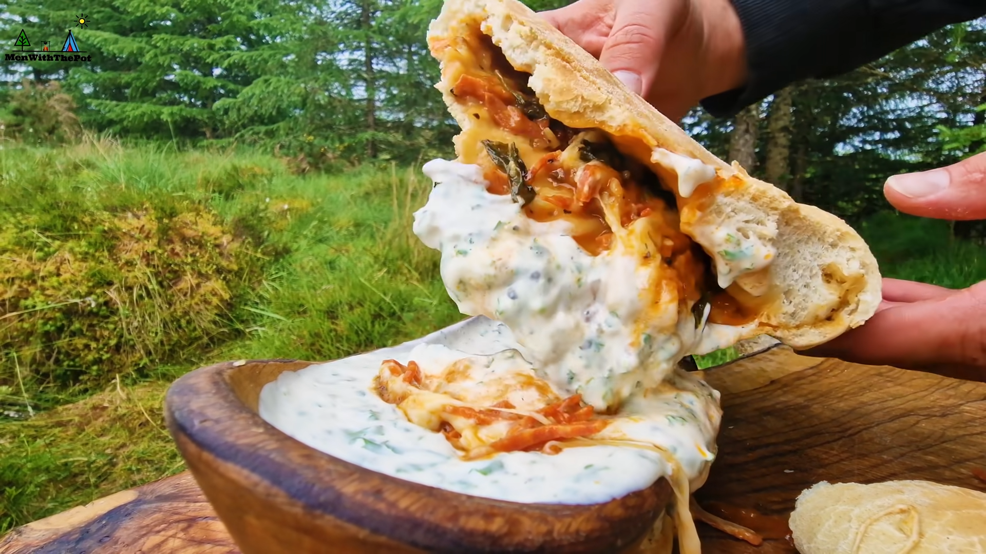 Watch what happens when this calzone turns dangerously good
