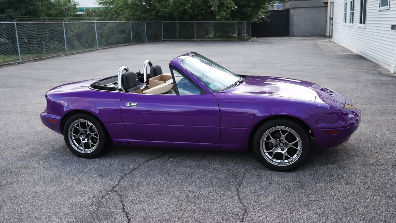 $500 Miata gets $7500 suspension upgrade