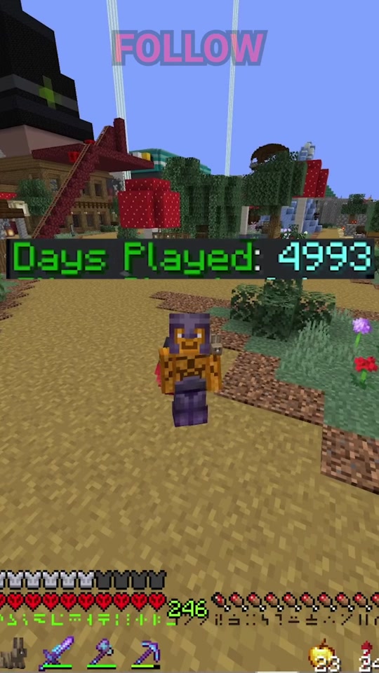 My Minecraft world is 5000 minecraft days old, and ive done a lot of ...
