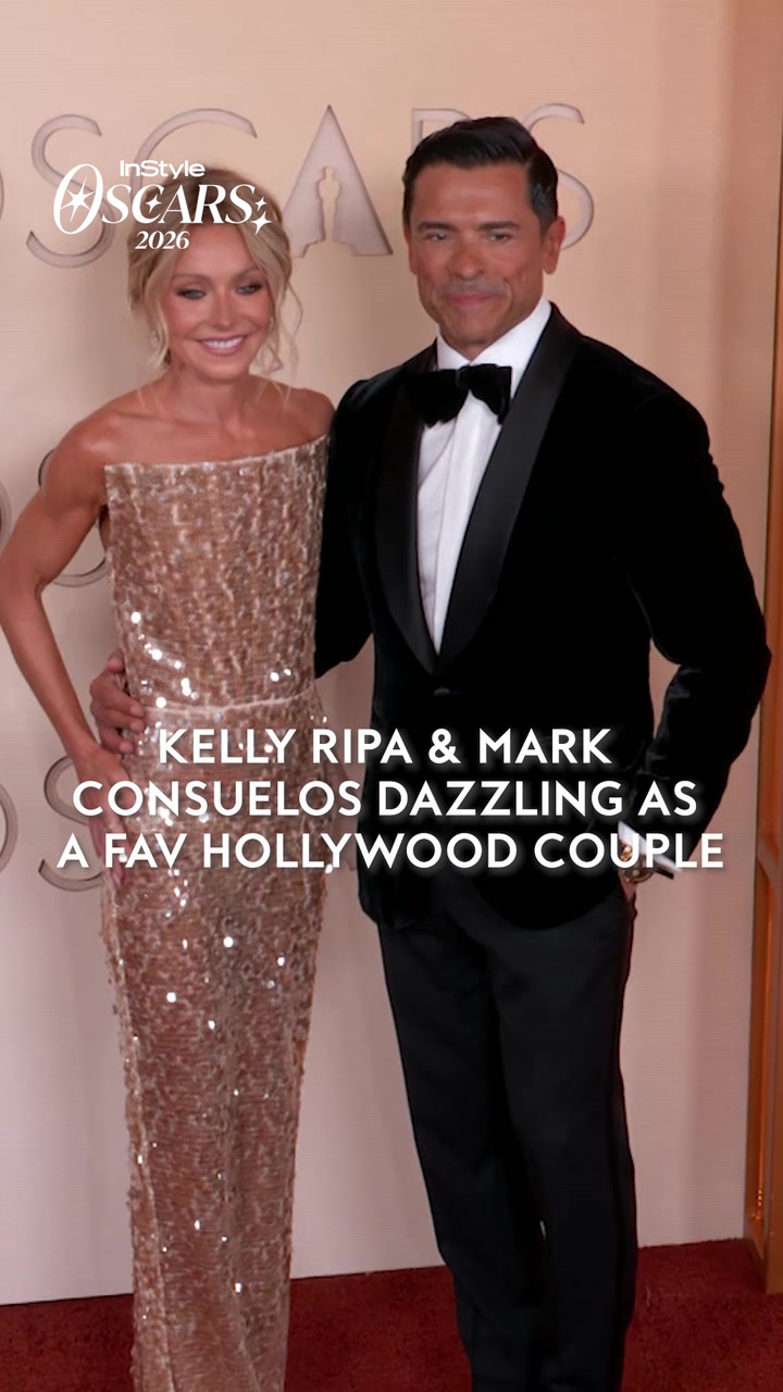 Kelly Ripa and Mark Consuelos on the red carpet of the 2026 Academy Awards