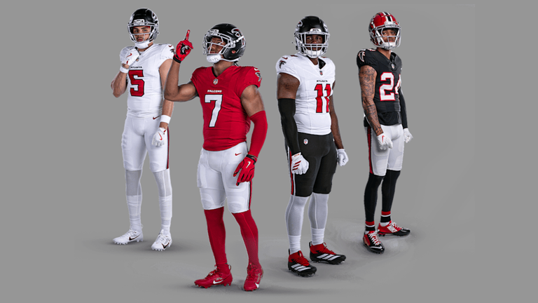 Falcons unveil new uniforms for 2026 season, bringing back red jerseys