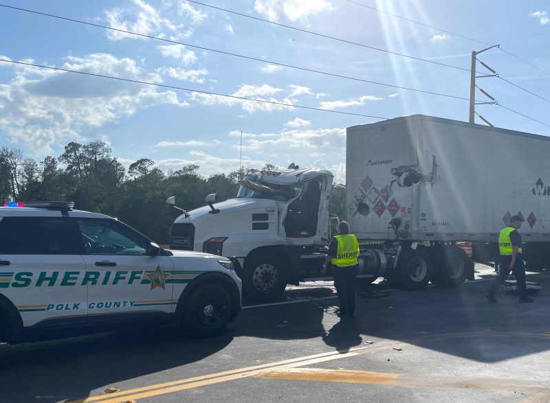 Semi driver dies after timber pierces truck’s cab in crash near Lakeland