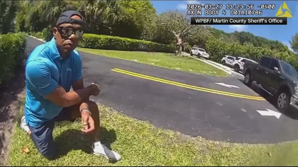 Deputies release bodycam video of Tiger Woods DUI arrest after crash