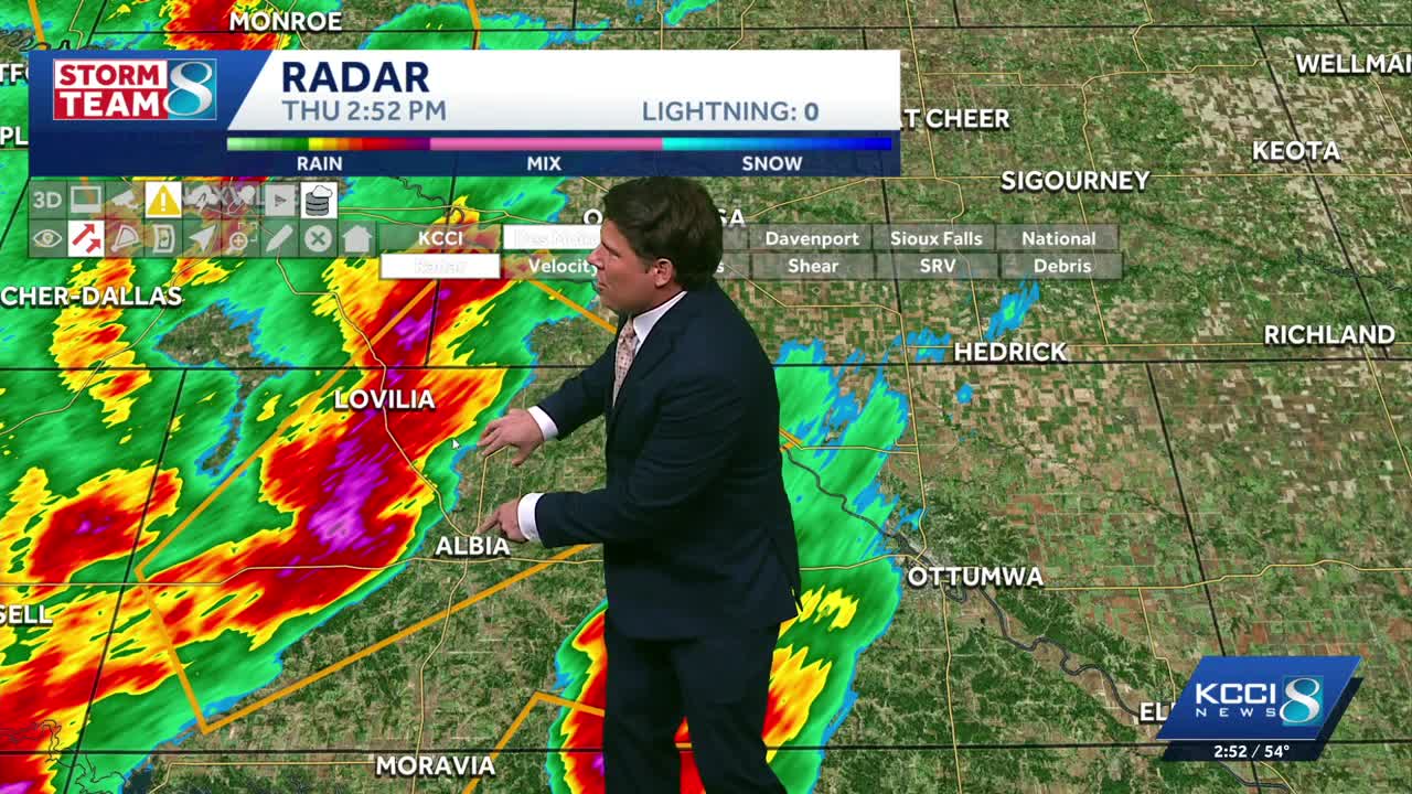 Iowa weather: Tornado warning canceled as storms blow across Iowa
