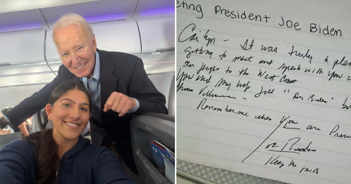 Joe Biden turns commercial flight into surprise meet-and-greet ...