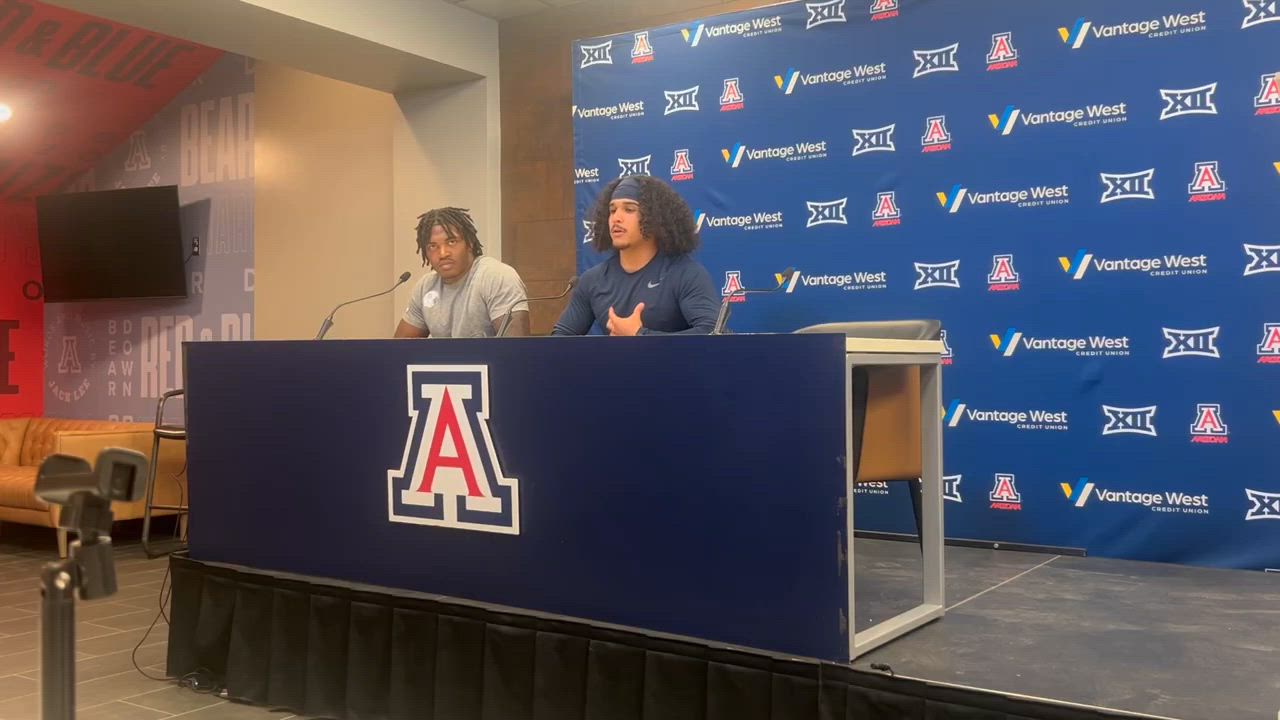 Arizona Wildcats Kedrick Reescano and Quincy Craig on the offensive ...