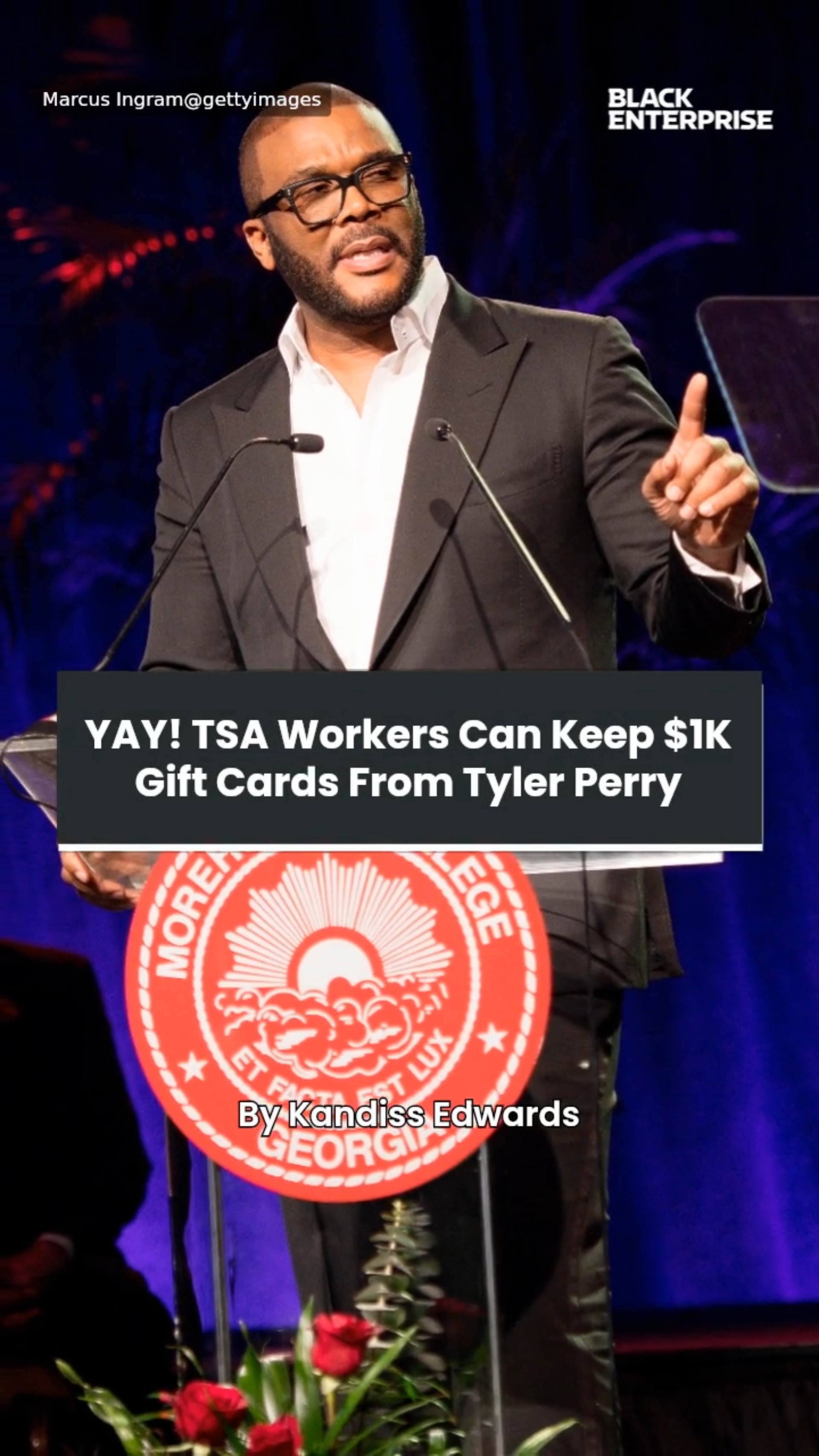 YAY! TSA workers can keep $1K gift cards from Tyler Perry