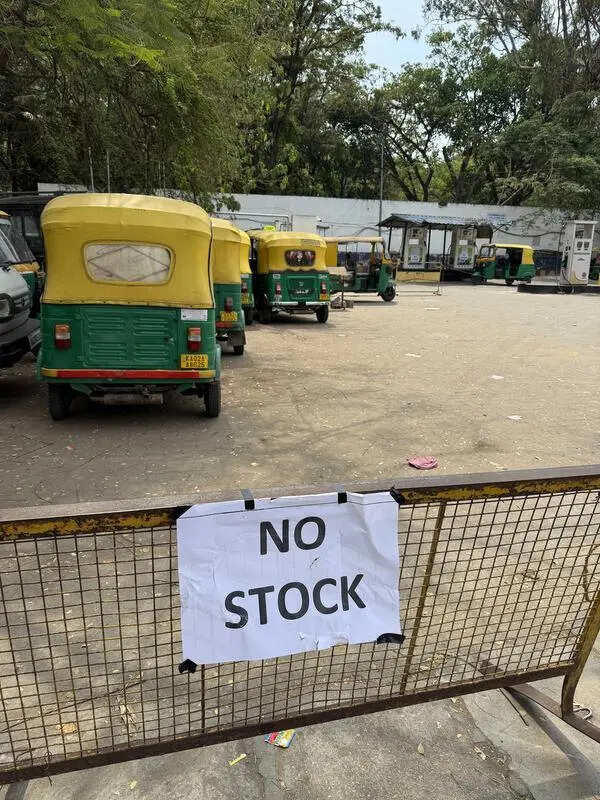 Short on fuel, long on queues: Auto drivers’ earnings run dry in Bengaluru