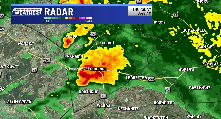 Tornado touches down in Giddings, causing damage across Lee County