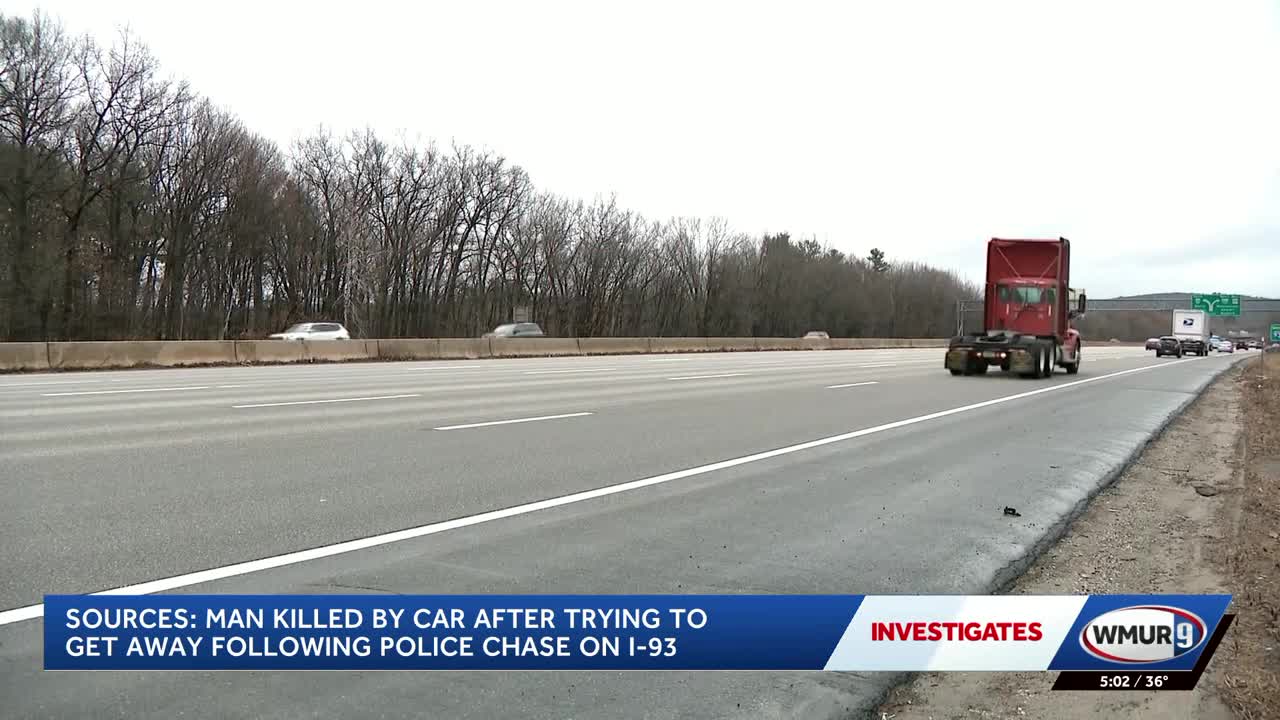 Man fatally struck by car after attempting to flee after pursuit