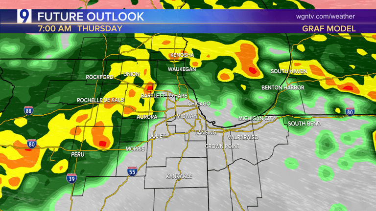 Severe weather timeline: Tracking Thursday storm chances