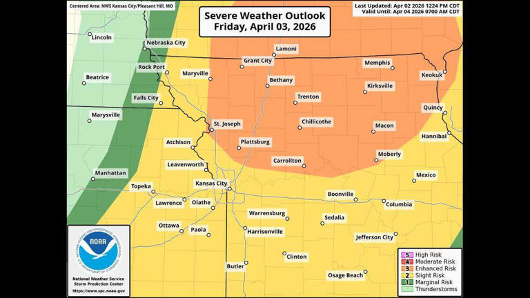 Friday storms could bring hail, damaging winds, tornadoes to KC. What ...