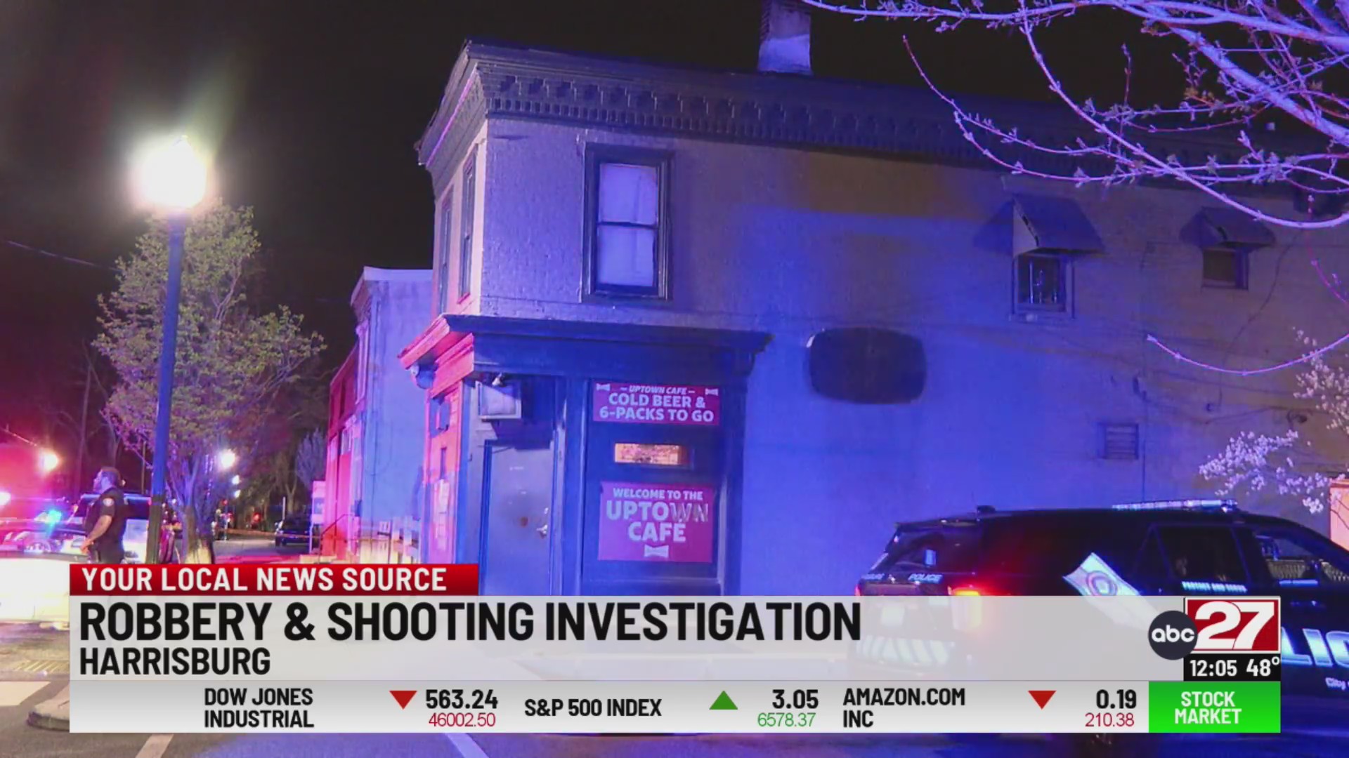 1 injured in robbery, shooting at Harrisburg bar